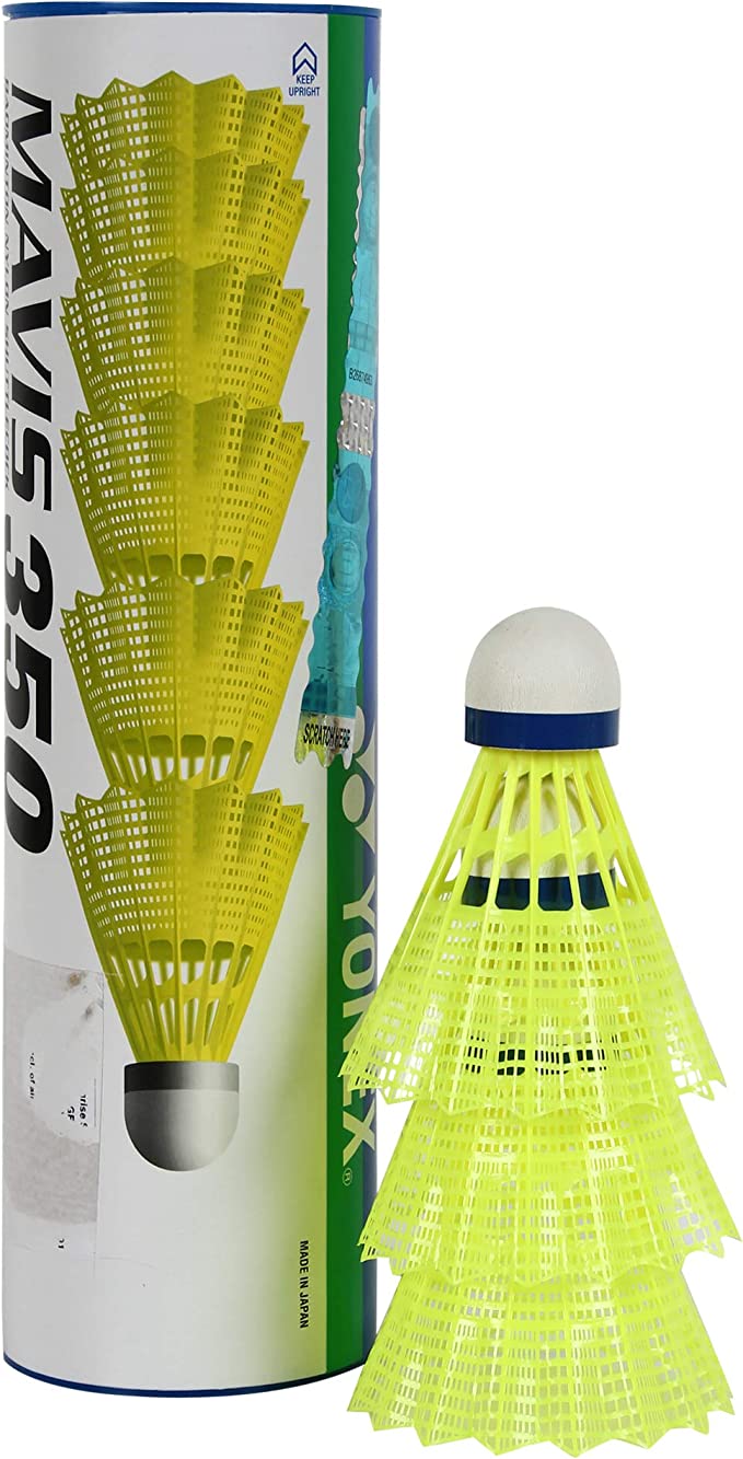 Yonex Mavis 350 Shuttlecock with Blue Cap (Yellow)