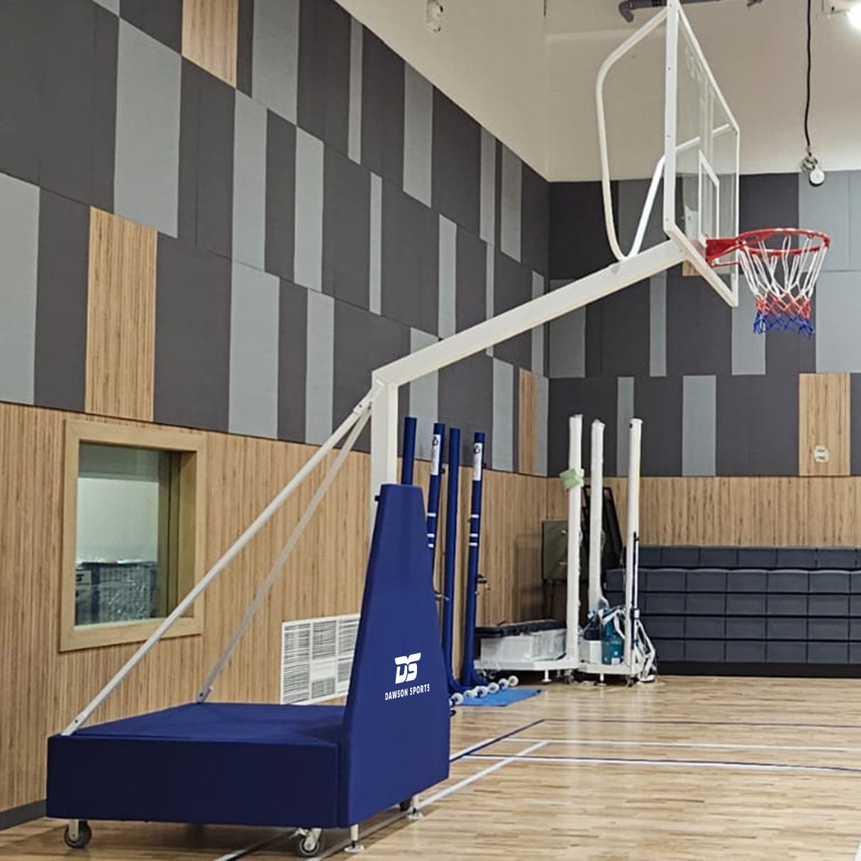 Competition Basketball System - Movable with Height Adjustable Ring