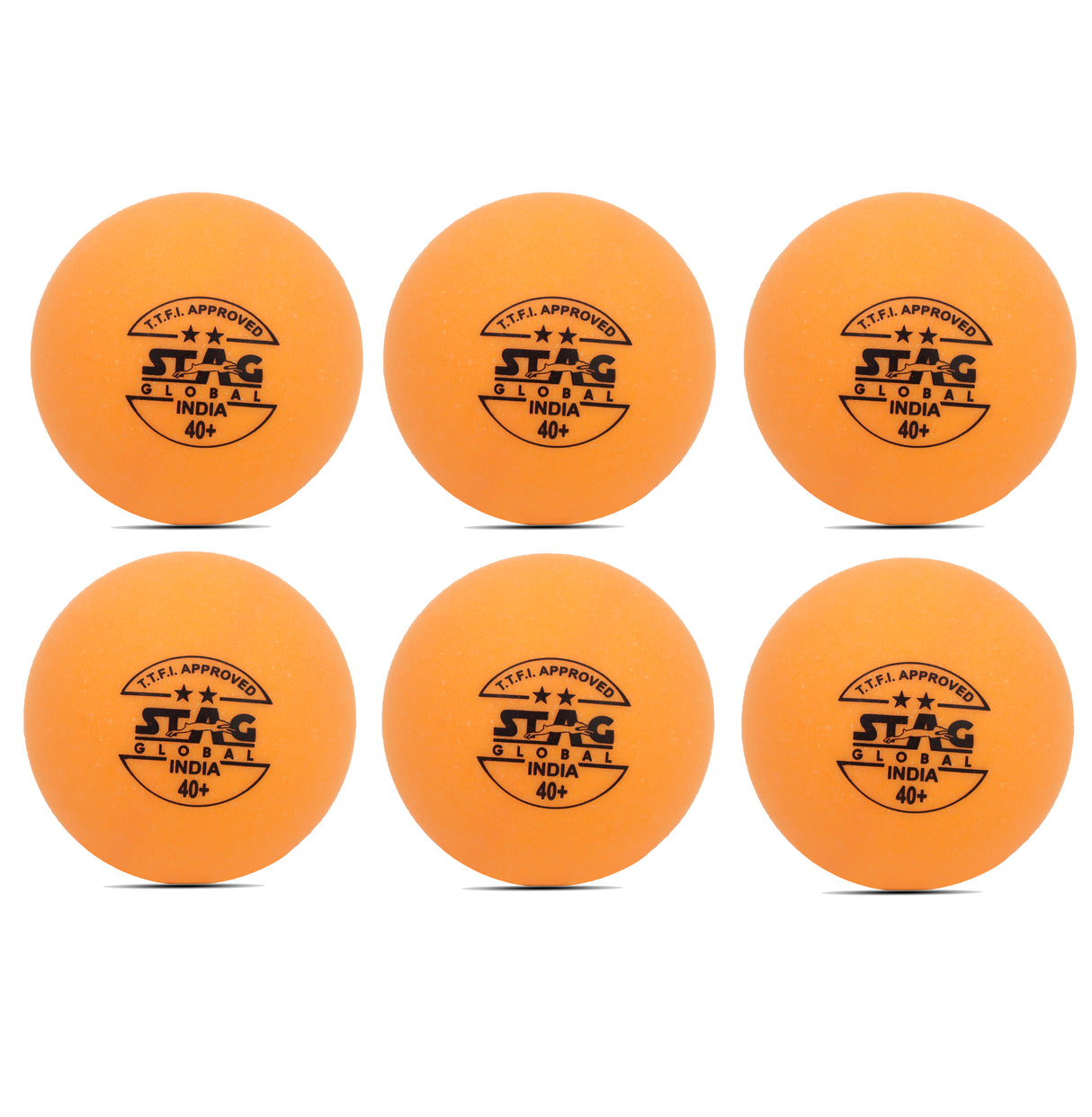 STAG 2 Star Table Tennis Balls - Orange