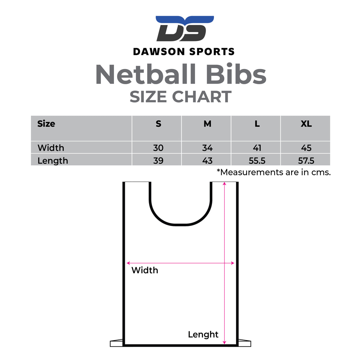 Reversible Netball Position Bibs (Set of 7)