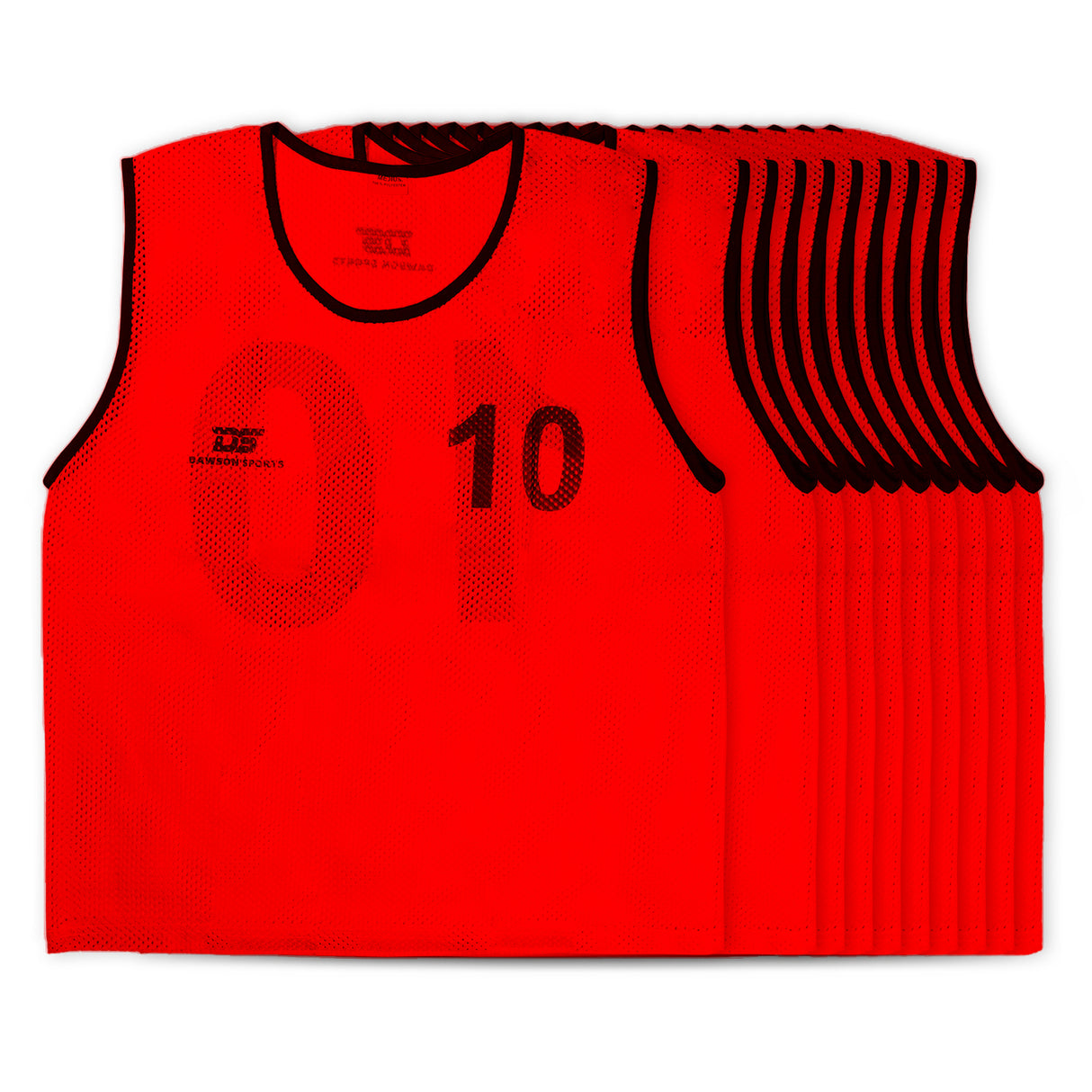 Numbered Mesh Bibs (Set of 10)