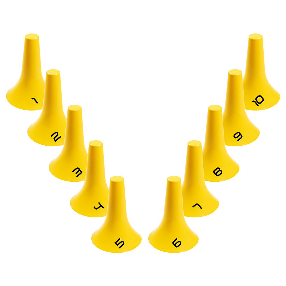 Numbered Sphere Cones Set