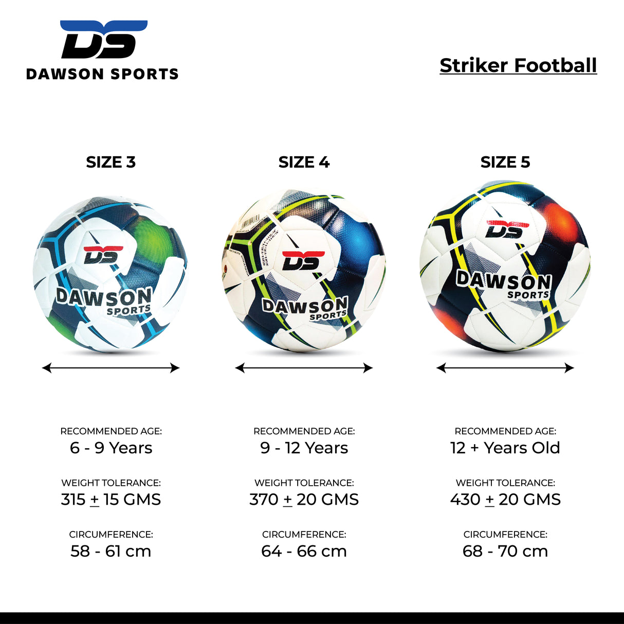 Striker Football Size (3 sizes available)
