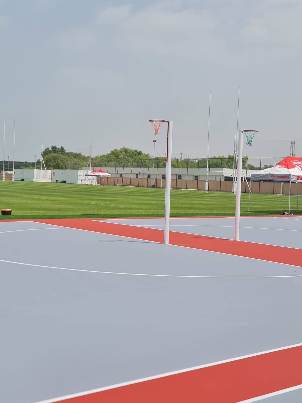 Movable Competition Netball Post with Adjustable Height