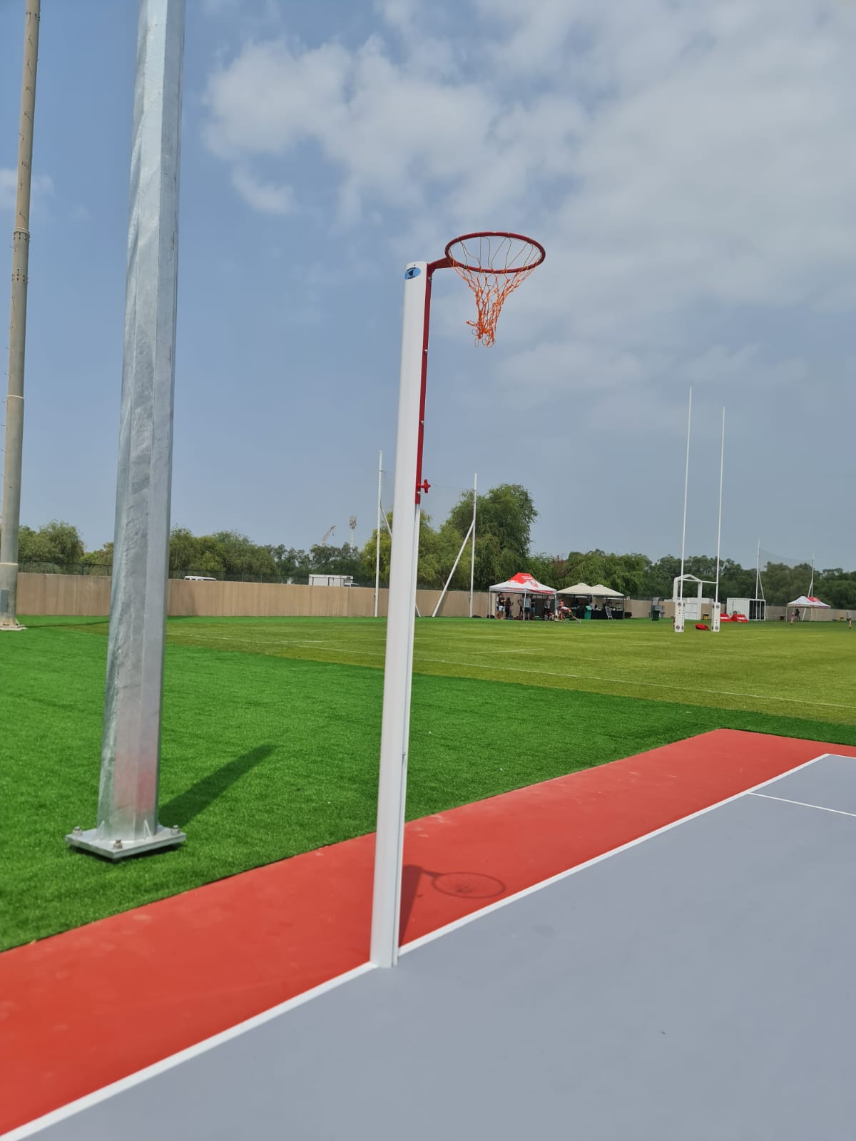 Movable Competition Netball Post with Adjustable Height