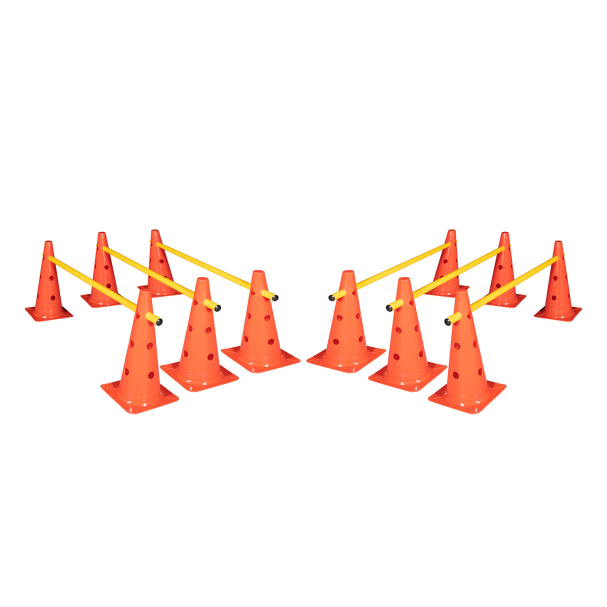 Cone Hurdle Set - 15" (12 Cones, 6 Poles)