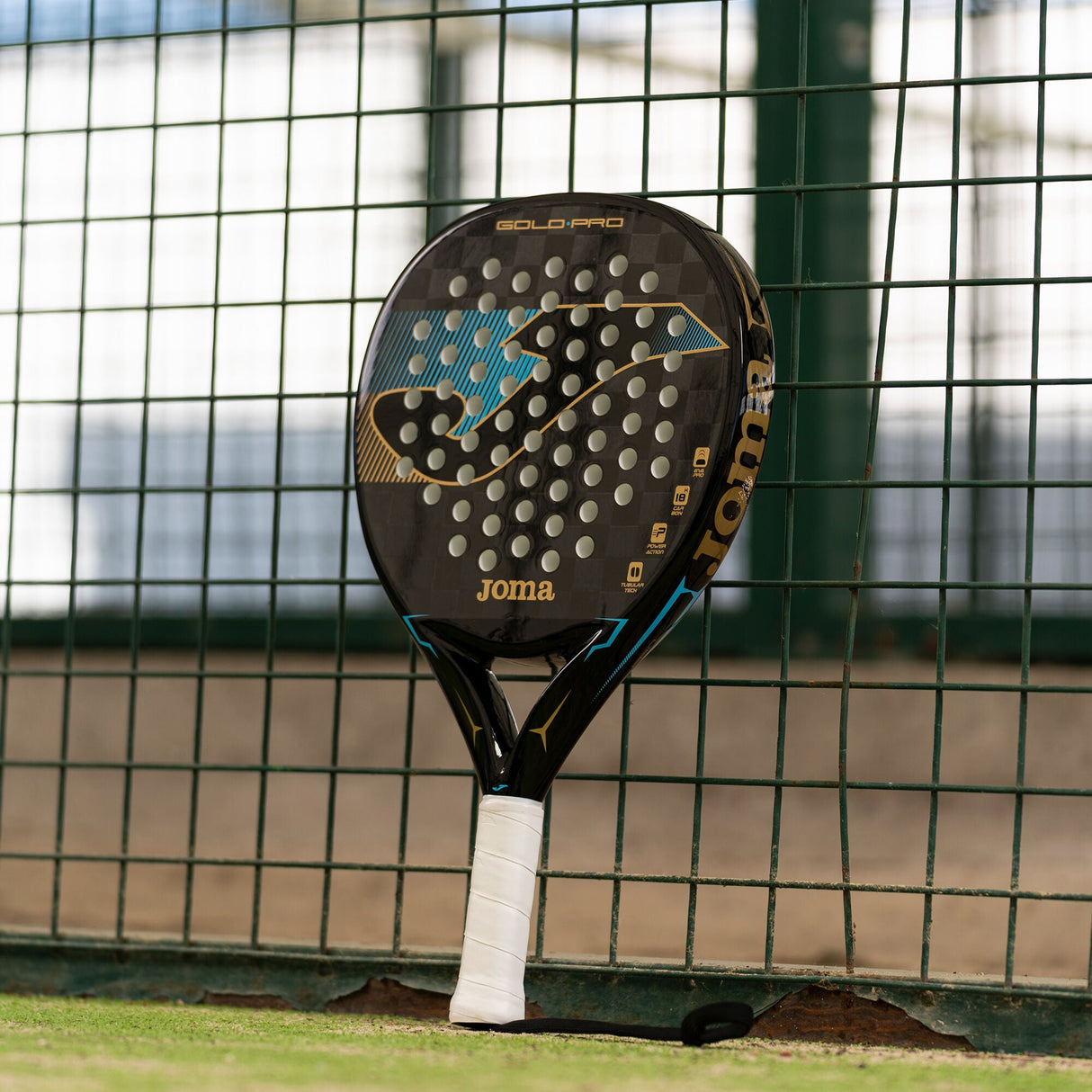 Joma Gold PRO Paddle Racket Black/Turquoise