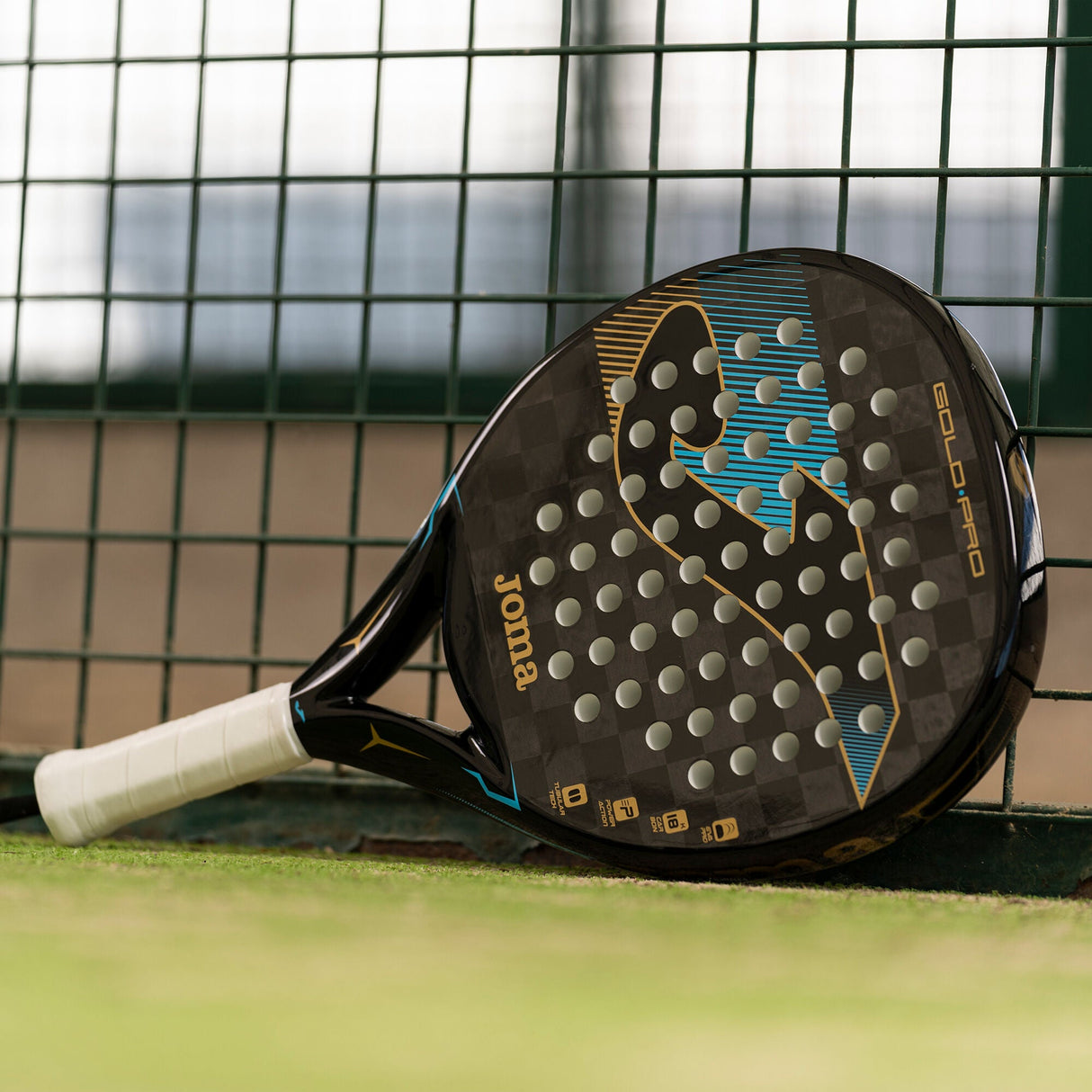 Joma Gold PRO Paddle Racket Black/Turquoise