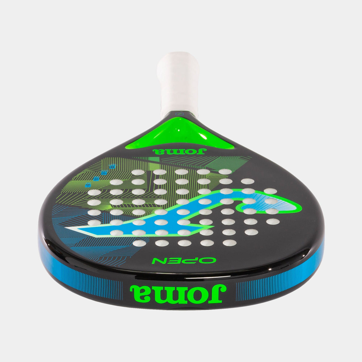 Joma Open Paddle Racket Black/Fuor Turquoise
