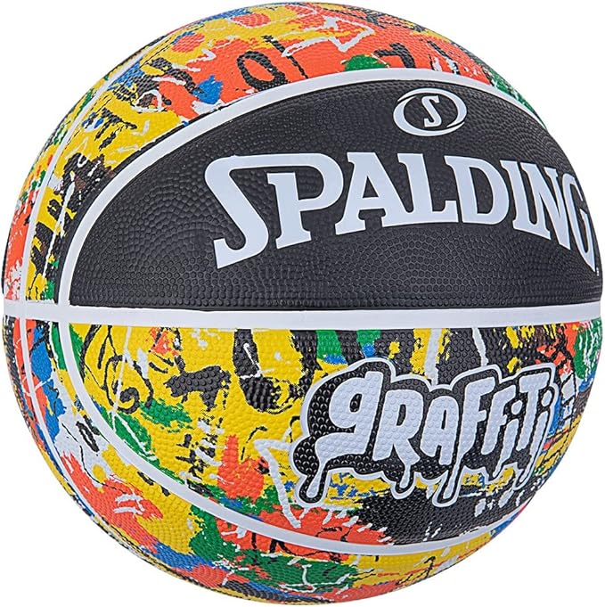 Spalding Rubber Basketball Graffiti - Rainbow SZ7