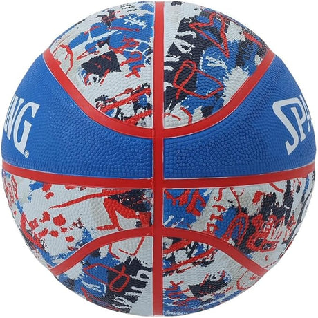 Spalding Rubber Basketball Graffiti - Bblue/Red - Size 7