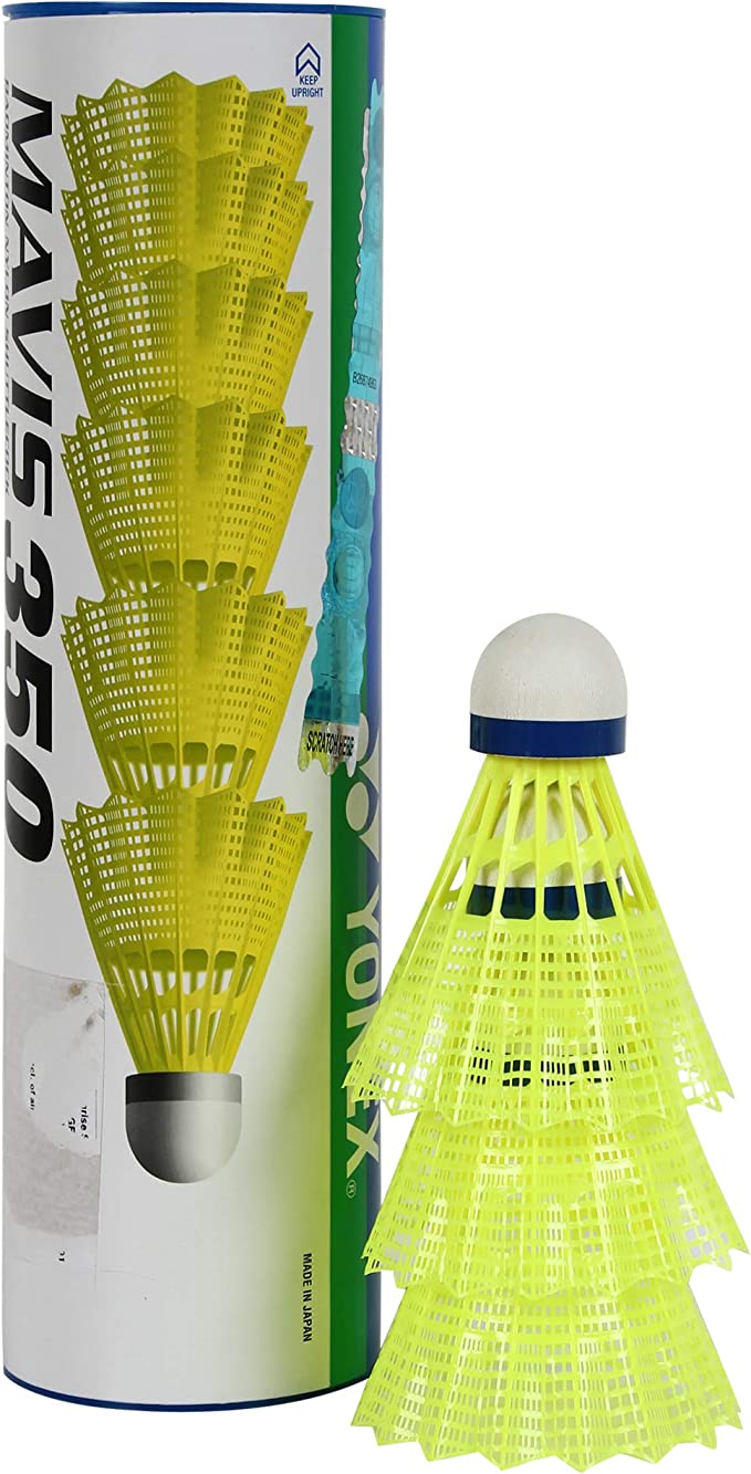 Yonex Mavis 350 Shuttlecock with Blue Cap (Yellow)