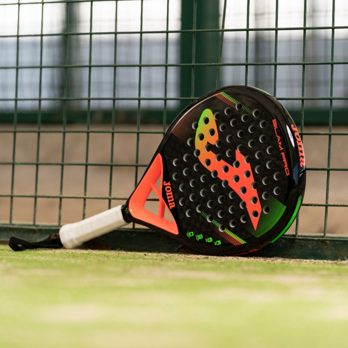 Joma Slam PRO Paddle Racket Black/Fluor Coral