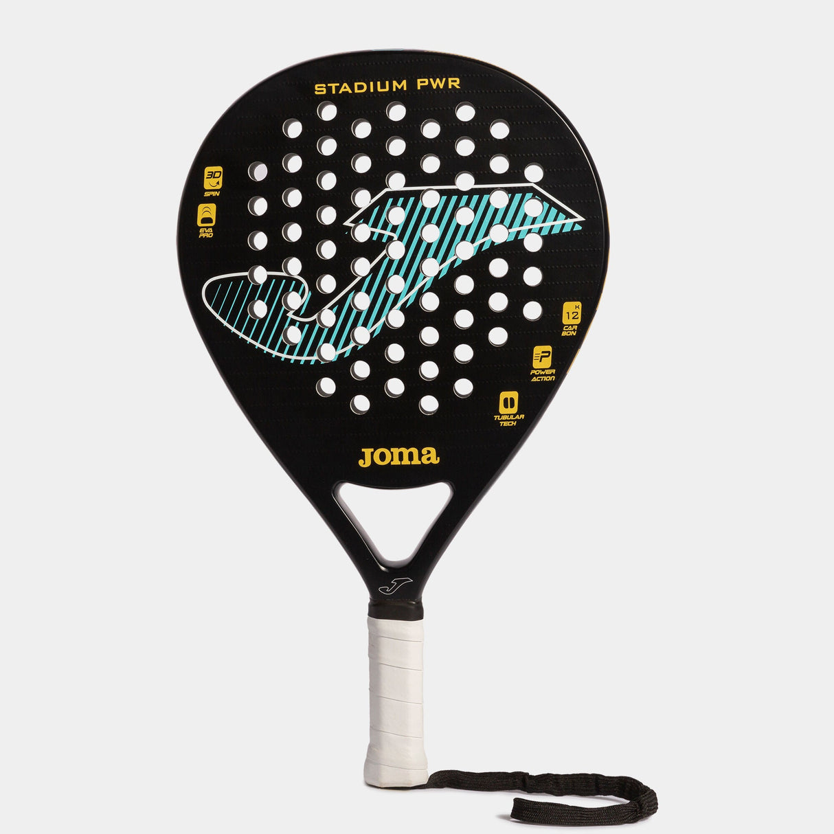 Joma Stadium PWR Paddle Racket Black/Turquoise